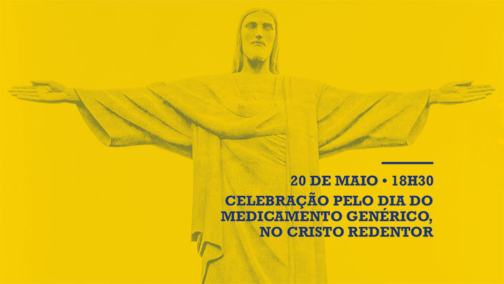 Cristo Redentor será iluminado de amarelo e azul em celebração ao Dia do Medicamento Genérico