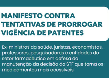 Manifesto contra tentativas de prorrogar vigência de patentes